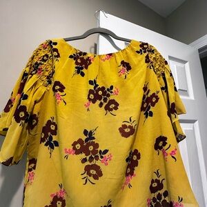 Floral Yellow Top